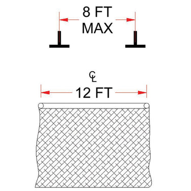 Ceiling Mounting Kit - Parallel - Spanning 8 ft. On Center or Less
